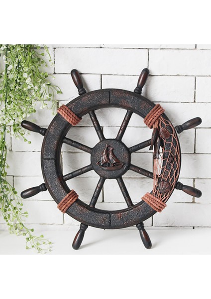 Akdeniz Tarzı Denizci Ahşap Tekne Gemi Dümeni Ahşap Dümen Modeli Dümen Ahşap Retro Gemi Dümeni Duvar Dekorasyonu (Yurt Dışından) modelleri