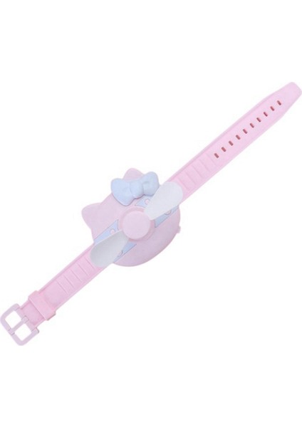 Sevimli Mini Vantilatör, Çocuklar Için Saat Tasarımı, Taşınabilir Vantilatör, Yumuşak Güvenli Güçlü Rüzgar, USB Havalandırma Şarj Edilebilir A (Yurt Dışından)