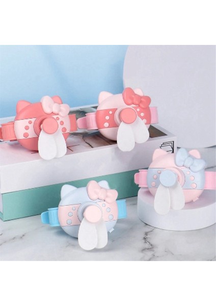 Sevimli Mini Vantilatör, Çocuklar Için Saat Tasarımı, Taşınabilir Vantilatör, Yumuşak Güvenli Güçlü Rüzgar, USB Havalandırma Şarj Edilebilir A (Yurt Dışından) fiyatları