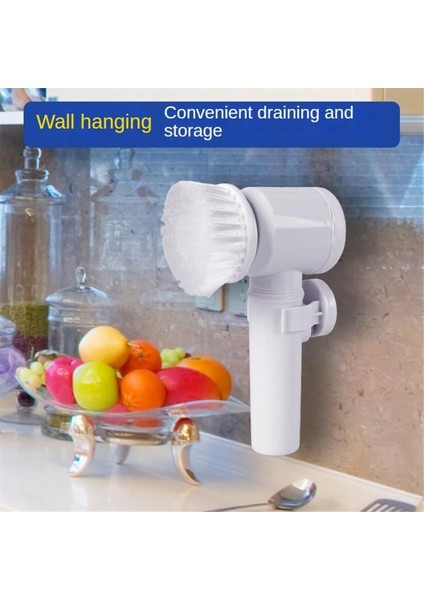 Küvet, Zemin, Fayans, Pencere, Lavabo ve Mutfak Temizliği Için 4'lü Elektrikli Temizleme Fırçası (Yurt Dışından) fiyatları