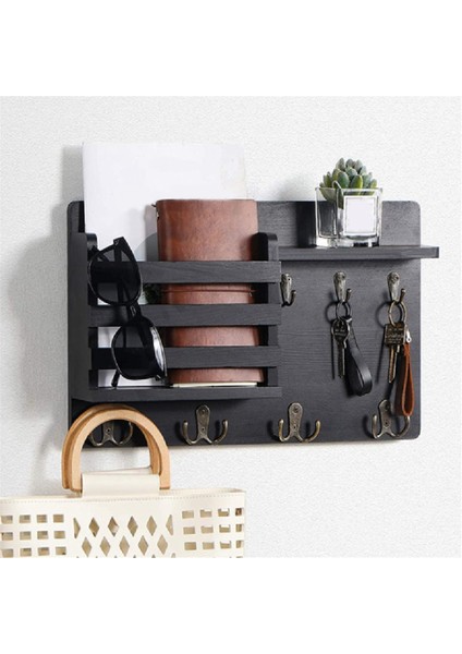 Duvar Posta Düzenleyicisi Için Anahtar ve Posta Tutucu, Kancalı Duvar Montajı, Giriş ve Ev Dekorasyonu Için Kolay Kurulumlu Anahtar Rafı (Yurt Dışından) fiyatları