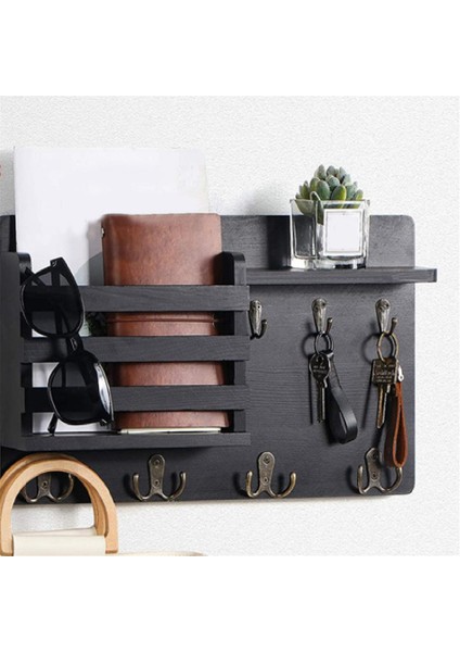 Duvar Posta Düzenleyicisi Için Anahtar ve Posta Tutucu, Kancalı Duvar Montajı, Giriş ve Ev Dekorasyonu Için Kolay Kurulumlu Anahtar Rafı (Yurt Dışından) indirimleri