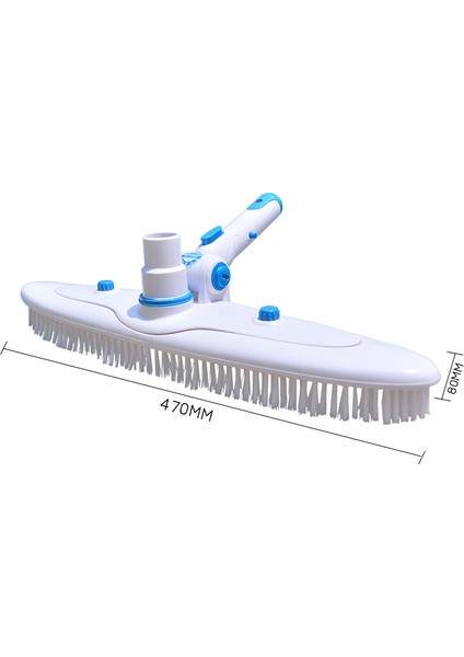 Yüzme Havuzu Duvar Zemin Fırçası Emişli Vakum Başlığı Temizleme Fırçaları Ayarlanabilir Saplı Yosun Temizleyici Alet (Yurt Dışından) fırsatları