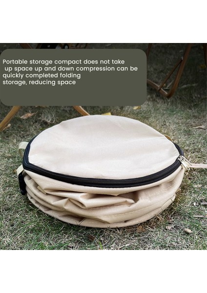 Kamp Çöp Kutusu Katlanabilir Taşınabilir Açık Hava Çöp Kutusu Kamp Malzemeleri Bahçe Saklama Çantası Kahverengi (Yurt Dışından) fırsatları