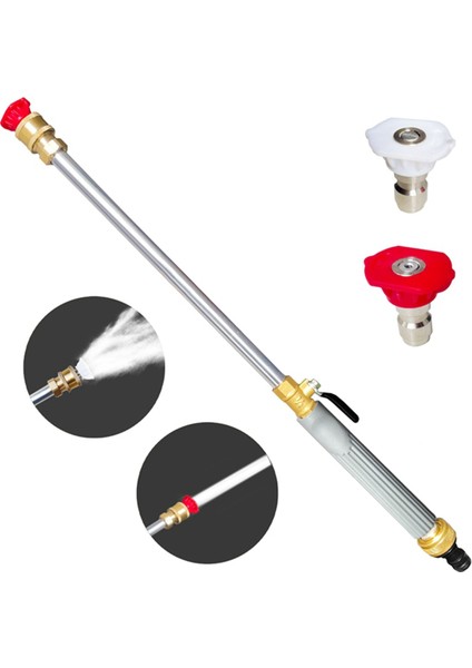 Bahçe Hortumu Için Jet Nozullu Basınçlı Yıkayıcı, 2 Yüksek Basınçlı Nozul ve Hızlı Bağlantı Parçaları Dahil Yüksek Basınçlı Yıkayıcı A (Yurt Dışından)