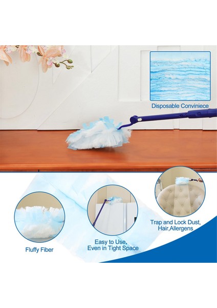 Uzun Saplı 30 Adet Toz Bezi Yedeği, Swiffer Toz Bezi ile Uyumlu Tek Kullanımlık Toz Bezi Yedeği (Yurt Dışından) modelleri