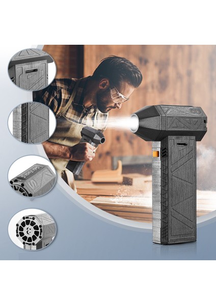 Süper Güçlü Üfleyici Mini Turbo Jet Fan 130000 Rpm 52+ M/s Yüksek Hızlı Kanal Fanları 8000 Mah Fırçasız Motor Endüstriyel Kanal Fanı (Yurt Dışından) fiyatları
