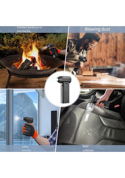 Süper Güçlü Üfleyici Mini Turbo Jet Fan 130000 Rpm 52+ M/s Yüksek Hızlı Kanal Fanları 8000 Mah Fırçasız Motor Endüstriyel Kanal Fanı (Yurt Dışından) fırsatları