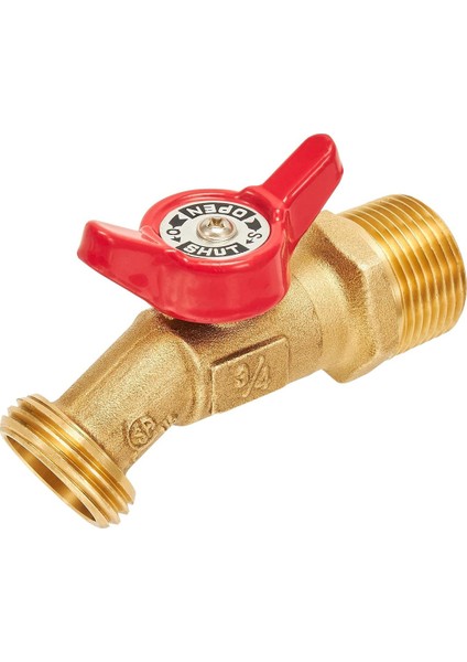 Açık Hava Bahçe Hortumu Musluğu Küresel Vana Hortum Musluğu Kapatma Vanası 3/4 Inç Erkek Npt x 3/4 Inç Erkek Ght Dişli Musluk (Yurt Dışından) fırsatları