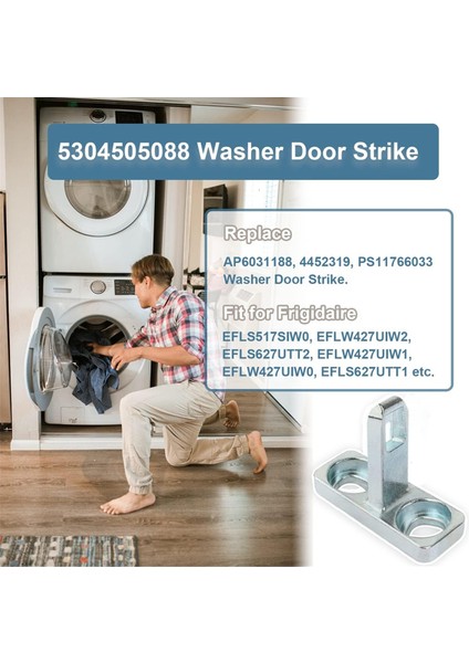 5304505088 Frigidaire ve Electrolux Çamaşır Makinesi Kapı Mandalı Için Çamaşır Makinesi Kapı Kilidi AP6031188 4452319 PS11766033 2 Adet Değiştirin (Yurt Dışından) modelleri