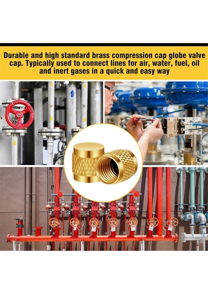 1/4 Flare Cap, Soğutma Servis Vanası Kapağı Vana Çekirdeği Sökücü, Yuvarlak Pirinç Neopren O-Ring Contası 100 Adet (Yurt Dışından) fırsatları