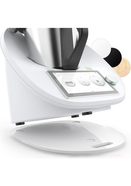 Thermomix Tm5 Tm6 Blender Kaydırıcılar Için Uygun Kaymaz Kaydırmalı Tahta Matı Zahmetsizce Hareket Eden Tekerlekli Tahta Pedi Beyaz (Yurt Dışından) indirimleri