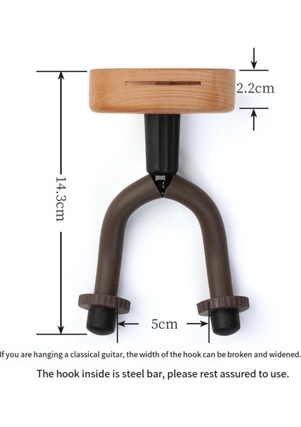 Duvar Montajı Askı Kancası Ahşap Banjo Bas Akustik Elektro Gitar Boyun Tutucu Stand Seçim Yuvası, A (Yurt Dışından) fırsatları