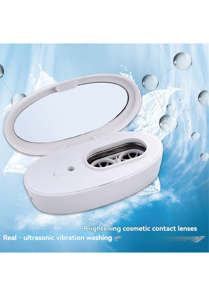 Ultrasonik Kontakt Lens Kutusu Temizleyici Taşınabilir Protein Temizleme Makinesi Etkili Gözyaşı Temizleme Kabı Mavi (Yurt Dışından) fiyatları