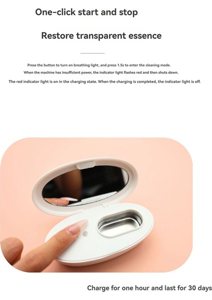 Ultrasonik Kontakt Lens Kutusu Temizleyici Taşınabilir Protein Temizleme Makinesi Etkili Gözyaşı Temizleme Kabı Mavi (Yurt Dışından) fırsatları