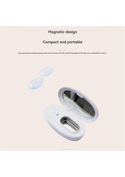 Ultrasonik Kontakt Lens Kutusu Temizleyici Taşınabilir Protein Temizleme Makinesi Etkili Gözyaşı Temizleme Kabı Mavi (Yurt Dışından) indirimleri