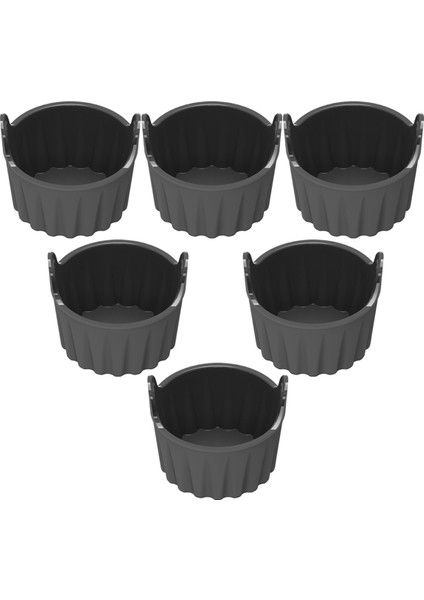 Adet Silikon Hava Fritözü Yumurta Kalıbı 2,8 Inç Yeniden Kullanılabilir Hava Fritözü Yumurta Haşlama Makinesi Yapışmaz Kek Muffin Kapları Mikrodalga Fırın Için (Yurt Dışından)
