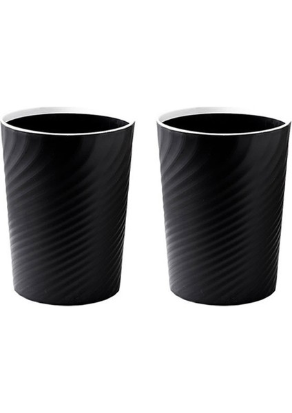 Plastik Küçük Çöp Kovası, Çöp Kovası, Banyo, Mutfak, Ofis, Yurtlar Için Çöp Konteyneri Sepeti (Siyah) (Yurt Dışından)