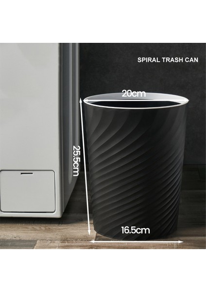Plastik Küçük Çöp Kovası, Çöp Kovası, Banyo, Mutfak, Ofis, Yurtlar Için Çöp Konteyneri Sepeti (Siyah) (Yurt Dışından) fırsatları