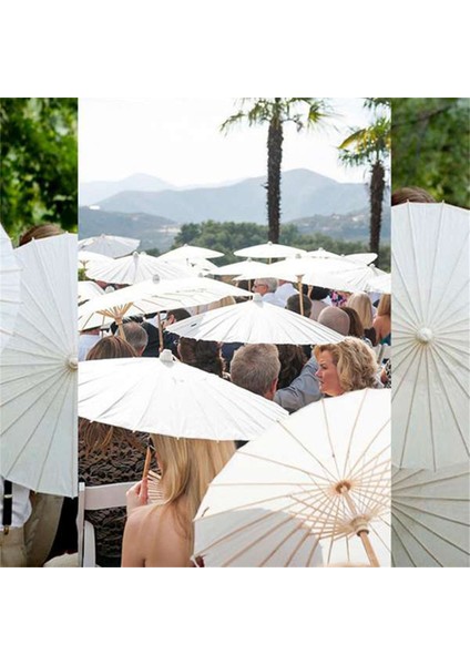 Adet Kağıt Şemsiye Düğün Şemsiyesi Parti Hediyesi 30 cm Bambu Şemsiyeler Gelin Duşu Orta Parçaları Fotoğraf Aksesuarları Için (Yurt Dışından)