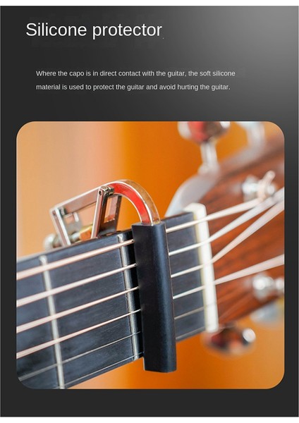 Alice Capo Capo Klasik Gitar, Genişletilmiş Zift Transpozisyonu, Ayarlanabilir Yoğunlukta Kullanılabilir (Yurt Dışından) fırsatları