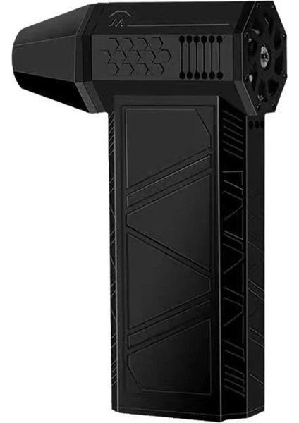 Violent Turbo Fan 130000 Rpm El Tipi Fırçasız Motor Üç Hızlı Ayarlı Endüstriyel Kanal Fanı Violent Üfleyici Siyah (Yurt Dışından)