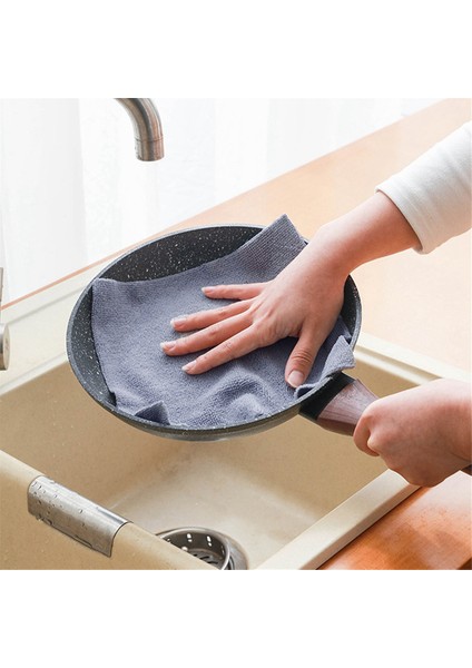 Tekrar Kullanılabilir Temizlik Mendili Ev Mutfak Bezi, Mikrofiber Havlu Ruloları, Bulaşık Bezleri, Yı Kağıdı Havlusu Yedek Parçası, Gri (Yurt Dışından) indirimleri
