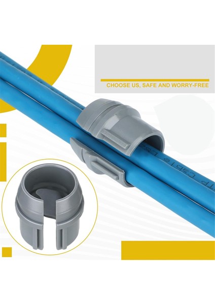 100 Adet Metal Olmayan Kablo Konnektörleri Kablo Sabitleme Tokası, 14/2-10/3 Awg Kablolama Için Çıtçıtlı Montaj, (1/2 Inç) (Yurt Dışından) indirimleri