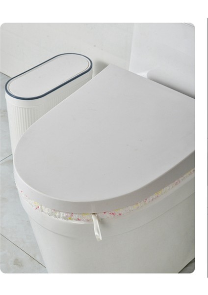 4 Adet Kalın Kış Sıcak Tuvalet Oturağı Örtüsü Mat Banyo Tuvalet Pedi Minderi Saplı Yumuşak Yıkanabilir Klozet Taburesi (Yurt Dışından) fırsatları