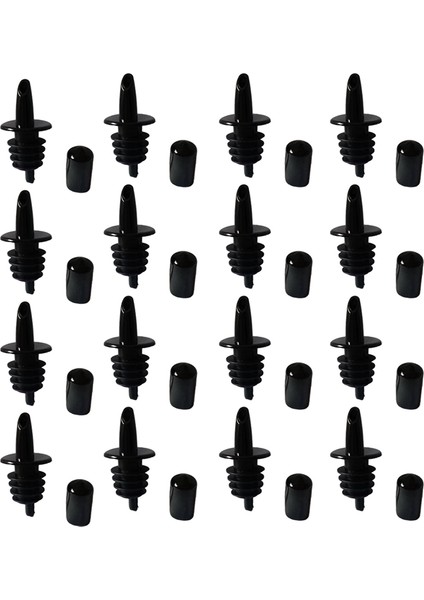 50 Adet Şişe Dökücü Şurup Dökücü Dökme Ağızları Plastik Likör Şişe Dökücüler Kauçuk Dökücü Toz Kapağı Kapakları (Yurt Dışından)