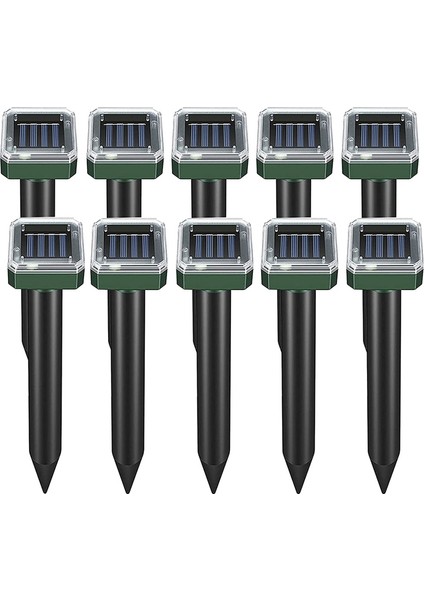 Köstebek Kovucu Sincap Kovucu 10'lu Paket Ultrasonik Yılan Kovucu Kovucu Sonic Köstebek Kovucu Sivri Uçlar (Yurt Dışından)