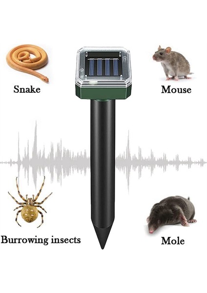 Köstebek Kovucu Sincap Kovucu 10'lu Paket Ultrasonik Yılan Kovucu Kovucu Sonic Köstebek Kovucu Sivri Uçlar (Yurt Dışından) fiyatları