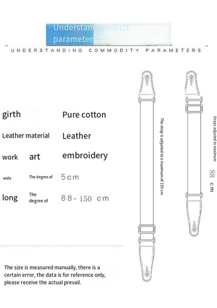 Mavi Beyaz Desen Moda Baskılı Akustik Elektro Gitar Kayışı Genişletilmiş Akustik Gitar Kayışı Evrensel Kayış (Yurt Dışından) indirimleri