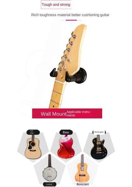 Gitar Kancası, Folk Klasik Elektro Gitar Kancası (Yurt Dışından)