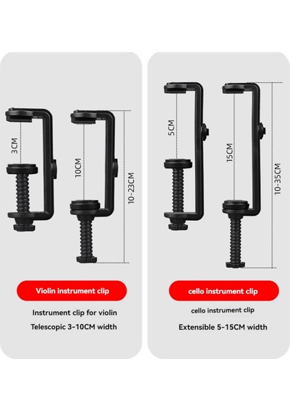 Keman Kablosuz Mikrofon Müzik Enstrümanı Mikrofon Sahne Performans Ses Alıcı ve Verici Uzun Klip (Yurt Dışından) fiyatları
