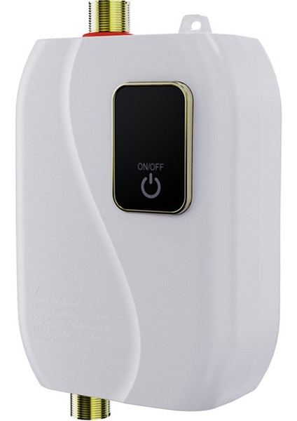 Ab Fişi, 3000W 220V Mini Anında Sıcak Su Isıtıcısı Elektrikli Anında Sıcak Su Isıtıcısı Tankless Su Isıtıcısı - Beyaz (Yurt Dışından)