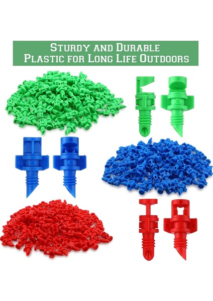 300 Adet Sisleme Nozulu Püskürtücü 90/180/360 Derece Atomize Mini Yağmurlama Sistemleri Damlama Halkası Sulama Yayıcıları Nozul (Yurt Dışından) fiyatları