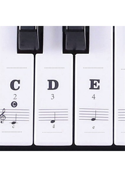 Siyah Beyaz Piyano Klavye Çıkartmaları, Cesur Harf Piyano Çıkartmaları, Çocukların Piyano Öğrenmesi Için Çok Uygun (Yurt Dışından) modelleri