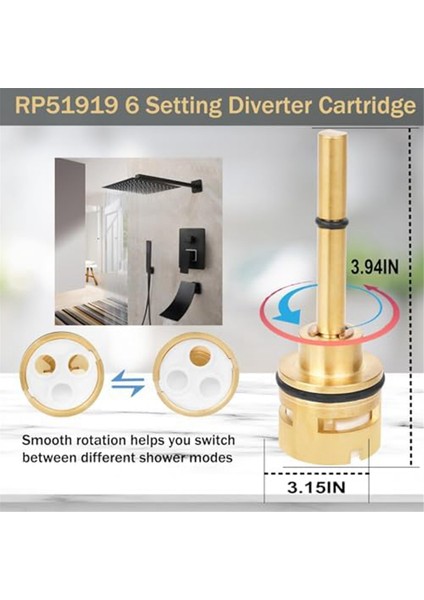 RP51919 Duş Için RP51919 Diverter Filtresi Yedeği, R22000 R11000 ile Kullanım Için, Diverter Vana Yedek Parçası (Yurt Dışından) fırsatları