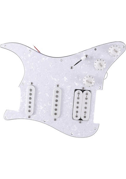 Sq Sq Electıce Gitar Yüklü Ön Kablolu Elektro Gitar Pickguard Pikap Montaj Beyaz Inci (Yurt Dışından) indirimleri