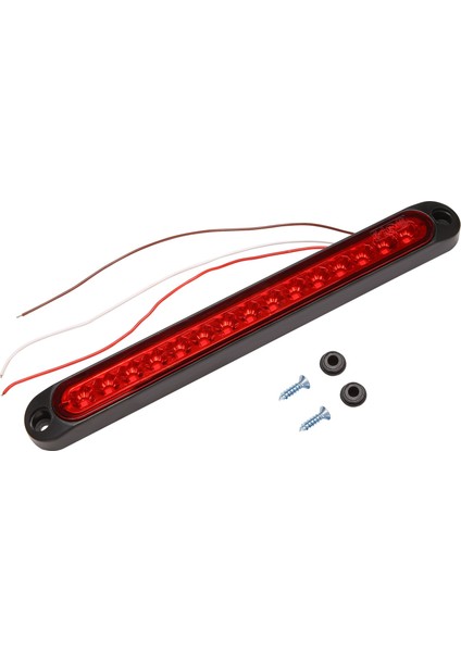 10 inç mühürlü kamyon ve rv römork ışık çubuğu 15 LED Üçüncü Fren Işıkları Şerit Kırmızı (Yurt Dışından)