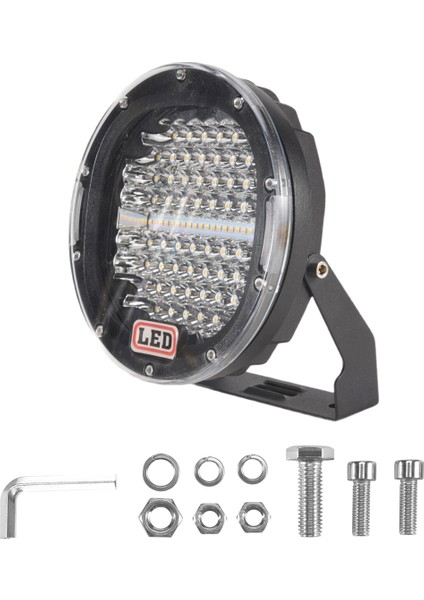 7 inç 300W Offroad LED iş ışık çubuğu beyaz+kehribar, kamyon için yuvarlak spot ışığı araba iş lambası 4wd 4x4 ATV UTV SUV (Yurt Dışından)