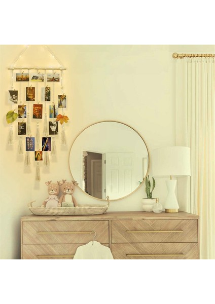 Duvara Asılan Fotoğraf Sergileme Duvar Dekoru, Duvara Asılan Boho Oda Yatak Odası Dekoru, Lamba Klipsli Fotoğraf Çerçevesi Kolaj Panosu (Yurt Dışından) modelleri