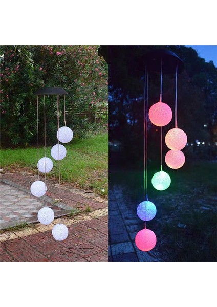 Açık Hava Güneş Enerjili Asılı Rüzgar Çanı, Rüzgar Çanları Benzersiz Açık Hava Bahçe Dekoru Anneler Için En Iyi Hediyeler (Yurt Dışından) fırsatları