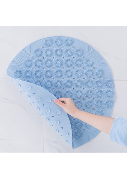 Yuvarlak Kaymaz Duş Matı Güçlü Emişli Banyo Paspasları, Drenaj Delikleri ve Yükseltilmiş Masaj Döngüsü Ile, D (Yurt Dışından) modelleri
