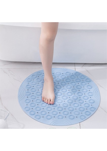 Yuvarlak Kaymaz Duş Matı Güçlü Emişli Banyo Paspasları, Drenaj Delikleri ve Yükseltilmiş Masaj Döngüsü Ile, D (Yurt Dışından) fırsatları