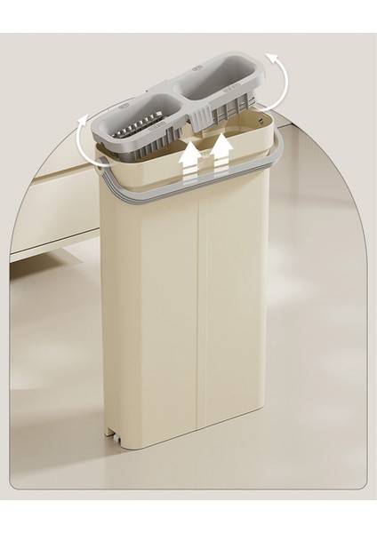 Tembel Paspas Elde Yı Gerektirmeyen Ev Tipi Çizik Giderici Emek Tasarrufu Sağlayan Islak ve Kuru Paspas Kovası Seti, B (Yurt Dışından) fiyatları