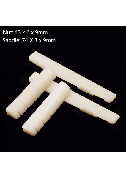 Halk Gitar Inek Kemik Üst ve Alt Eyer Köprüsü Eyer Somun Üst Eyer 43MM Alt Köprü 74MM (Yurt Dışından) fiyatları