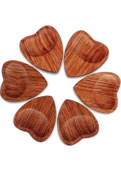 6pcs Ahşap Akustik Gitar Topluyor Kalp Şekli Seçimler Parçalar Müzik Enstrümanı Gitar Aksesuarları (Yurt Dışından)