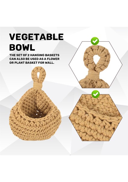 Kiler Için Jüt Patates ve Soğan Saklama Sepeti Bohem Mutfak Dekoru Bohem Asılı Meyve Sepetleri Mutfak Için (Yurt Dışından) indirimleri